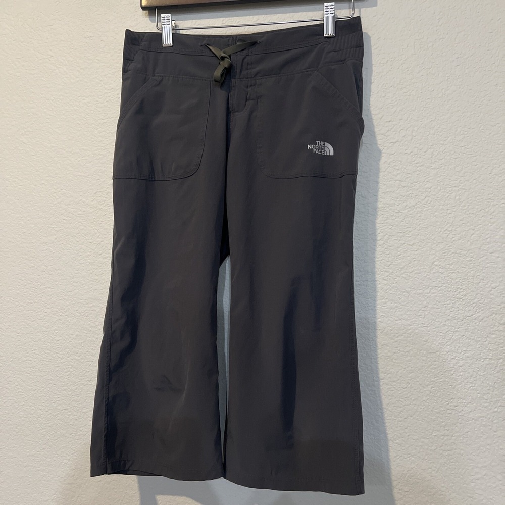 North Face Women's Cropped Pants SMALL Outdoor Hiking Casual DARK GRAY